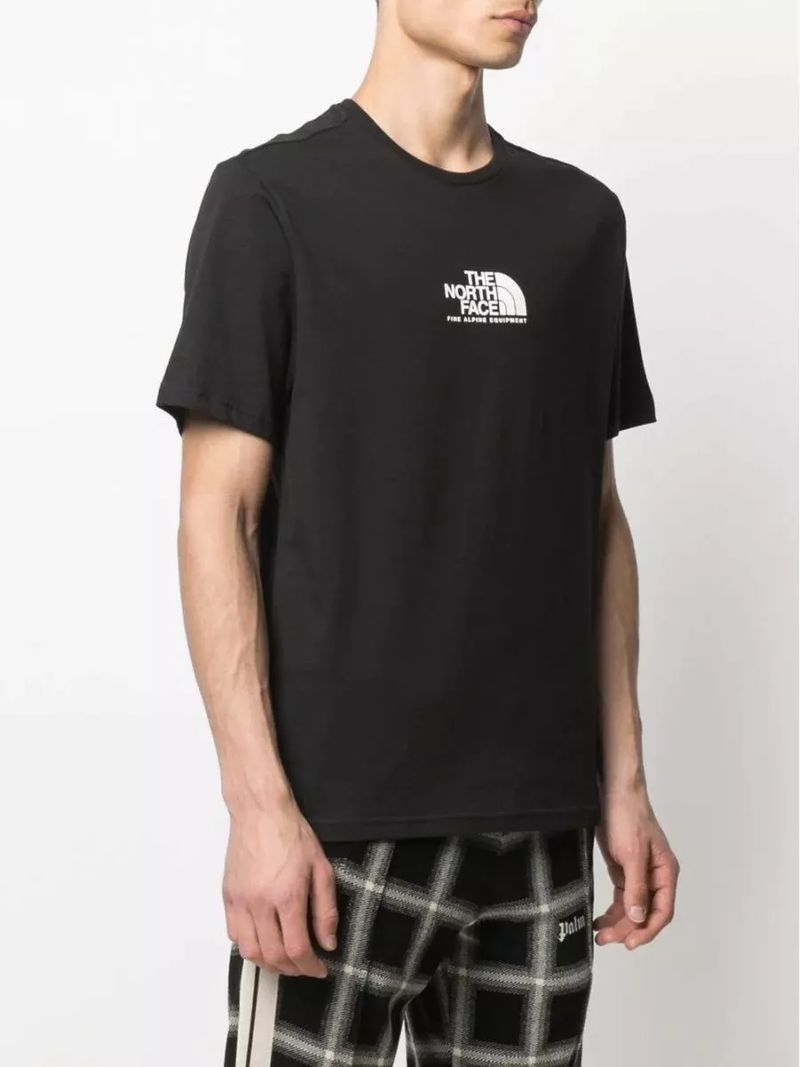 Футболка с принтом хлопок The North Face 187383364