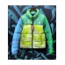 брендовый укороченный зимний  пуховик TNF KAWS 247454836