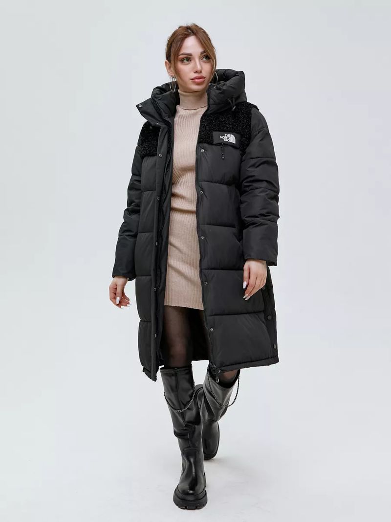 Пуховик с капюшоном длинный Оверсайз The North Face 259727229
