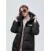Пуховик с капюшоном длинный Оверсайз The North Face 259727229