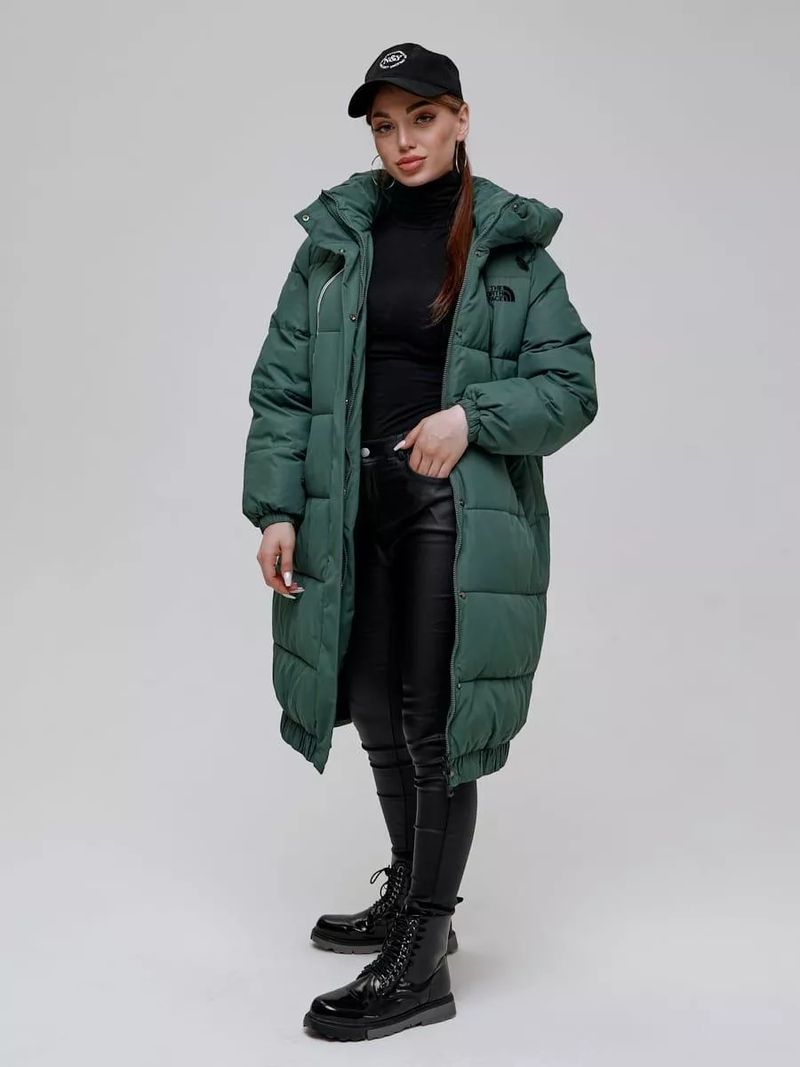 Куртка зимняя длинная с капюшоном 261450595